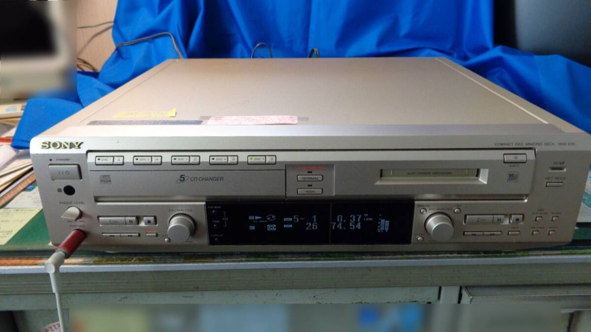 SONY MXD-D5C 5CD+1MD 中古ジャンク品_画像1