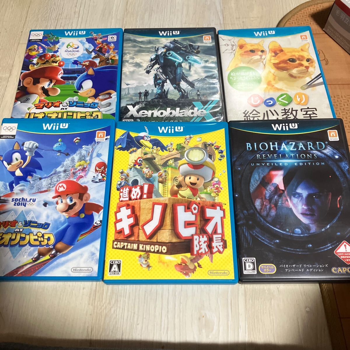 Wii U ゲーム ソフト 6本セット_画像1