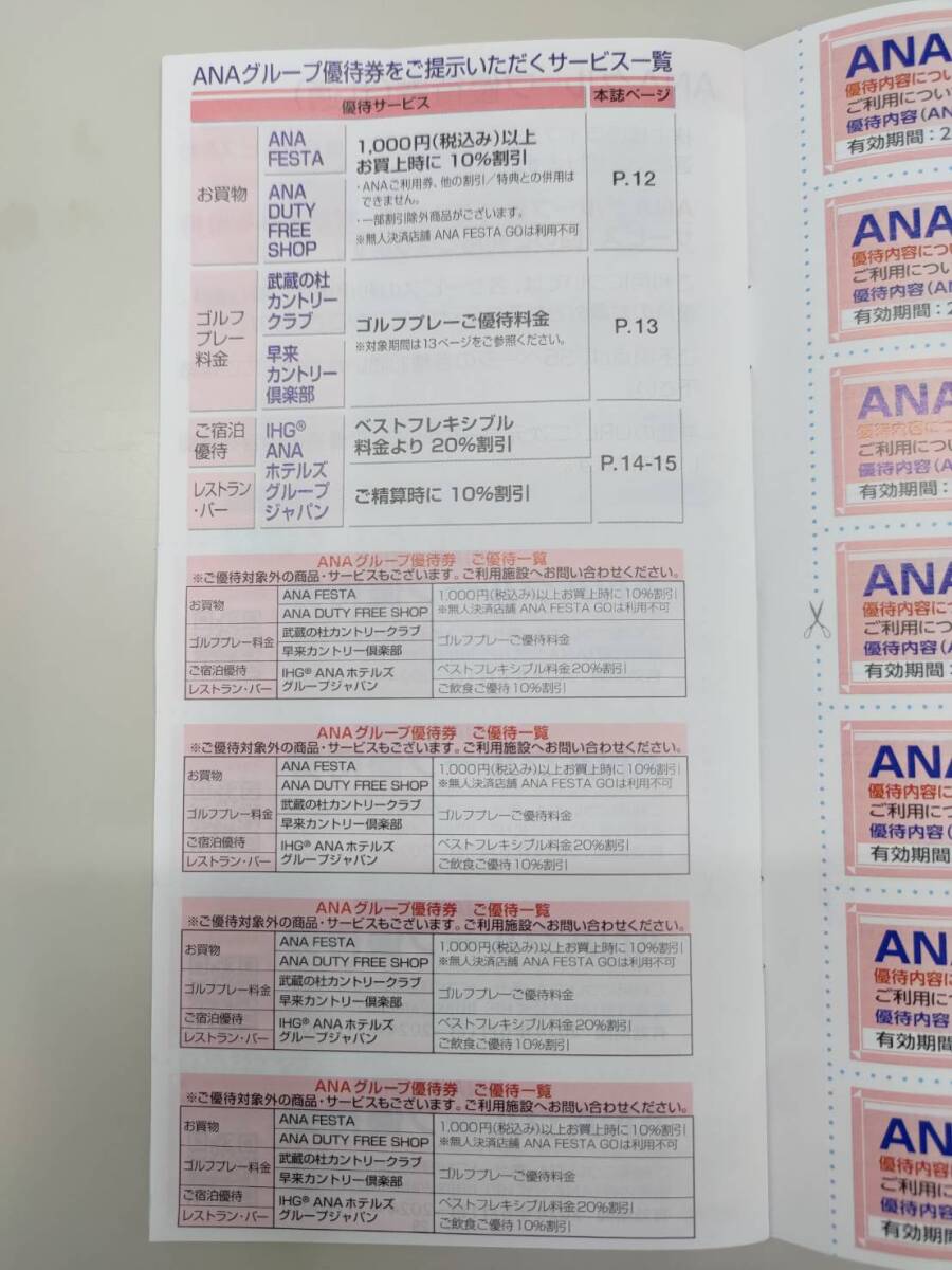 【全日空】ANA株主優待冊子　2024年11月末期限_画像3