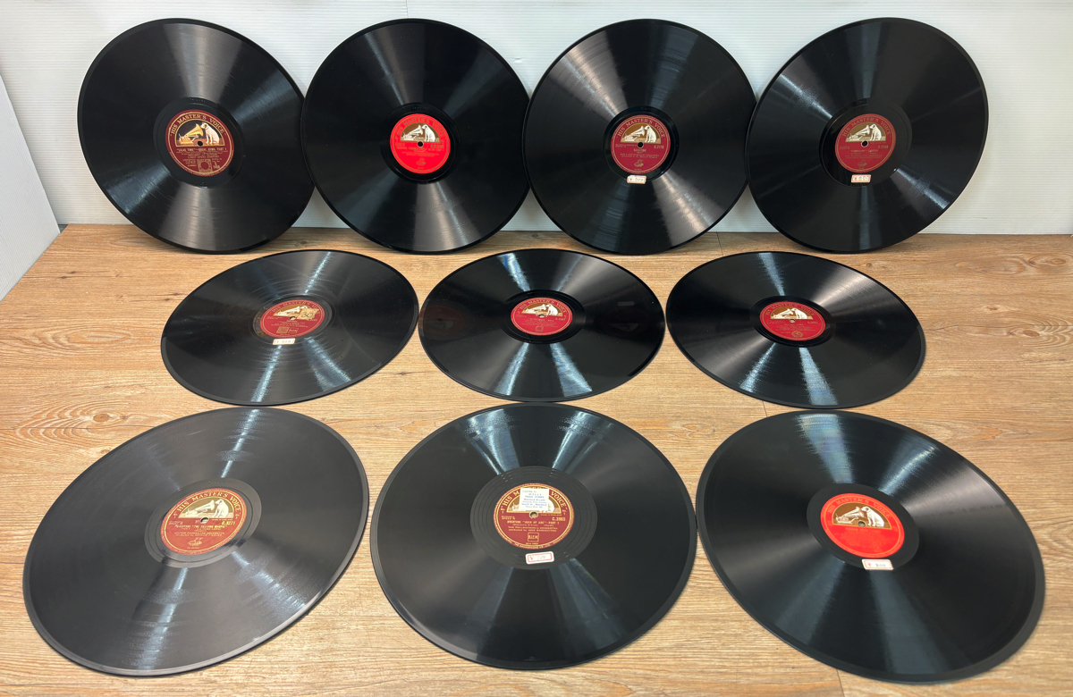 英盤 HMV クラシック SP盤(12インチ) レコード 10枚 まとめて セット ケース付き 0507 メンデルスゾーン ワーグナー オペラ ロッシーニ