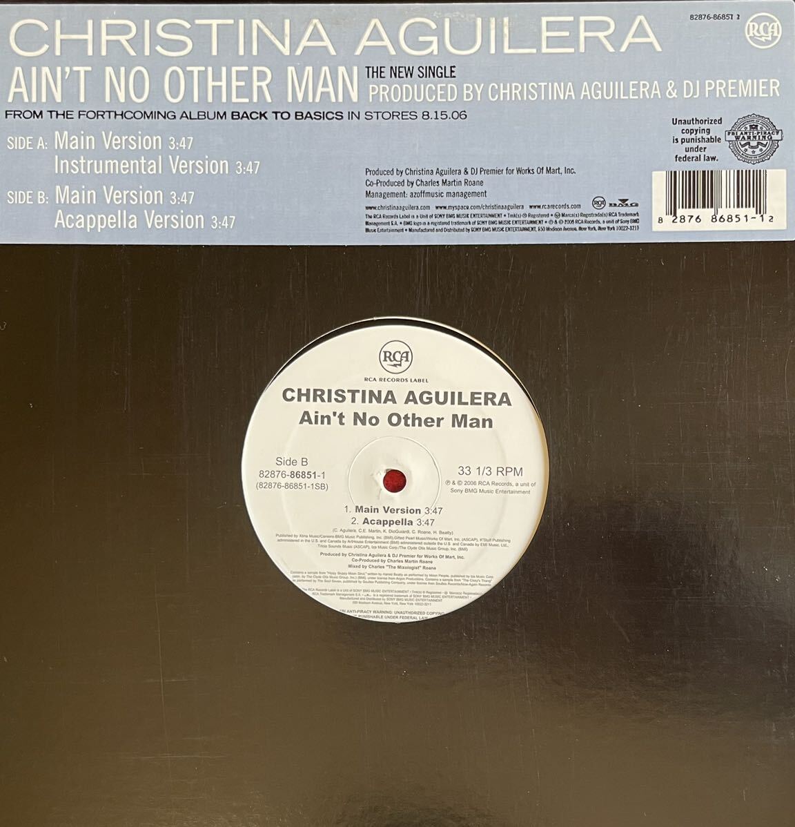 クリスティーナ・アギレラの大ヒットAin’t No Other Man 12inch盤その他にもプロモーション盤 レア盤 人気レコード 多数出品。の画像1