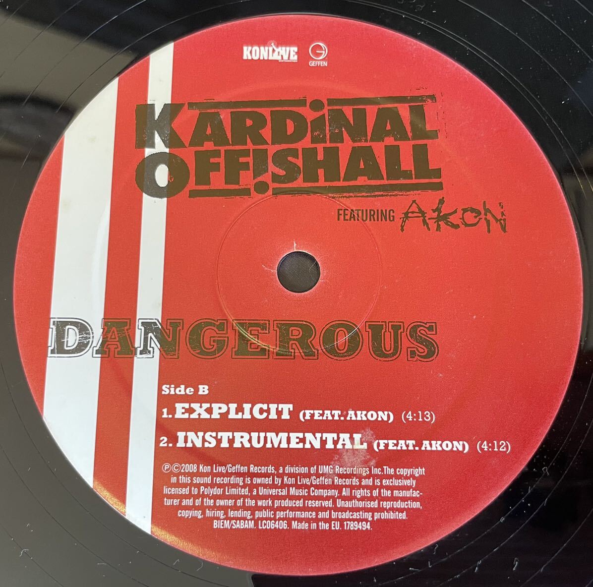 Kardinal Offishall Feat. Akon / Dangerous 12inch盤その他にもプロモーション盤 レア盤 人気レコード 多数出品。_画像4