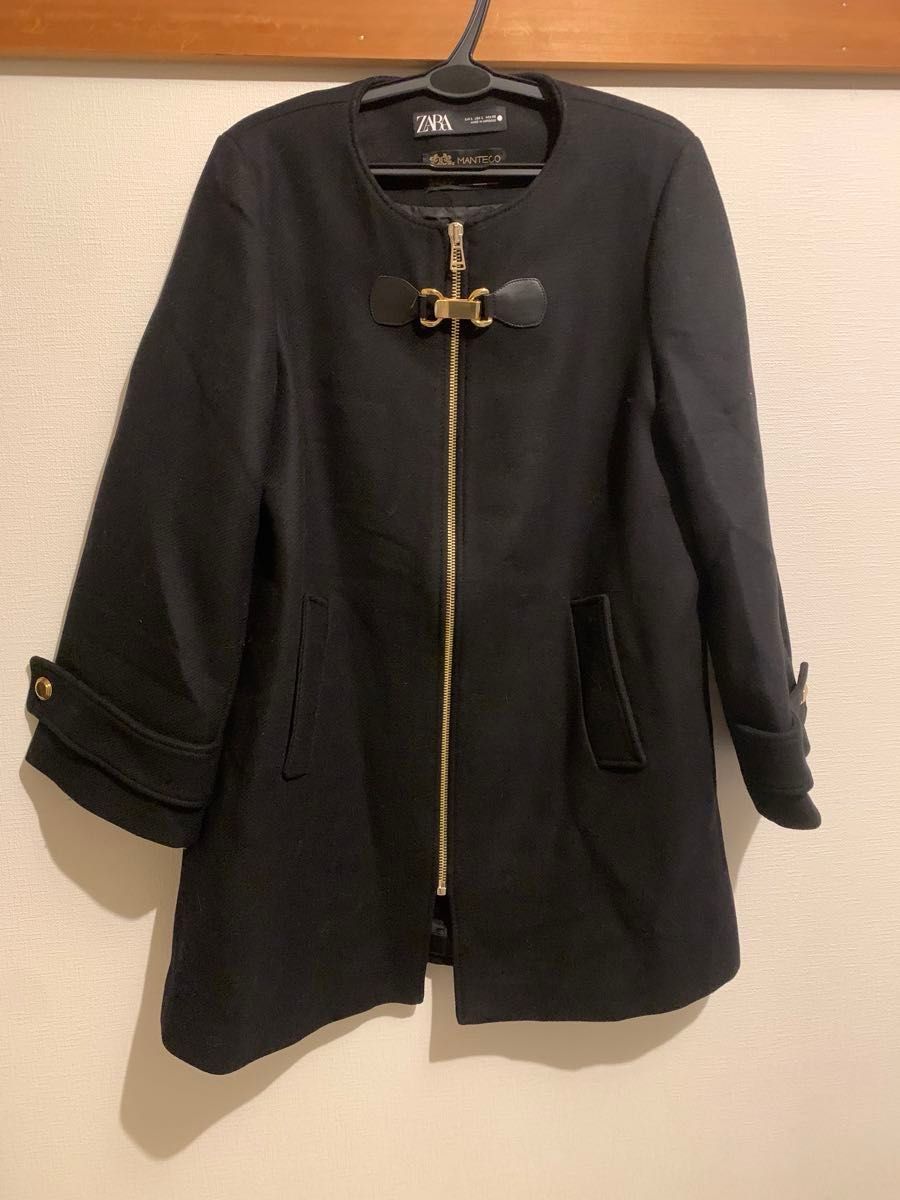 ZARA MANTECO ウールコート ゴールド金具