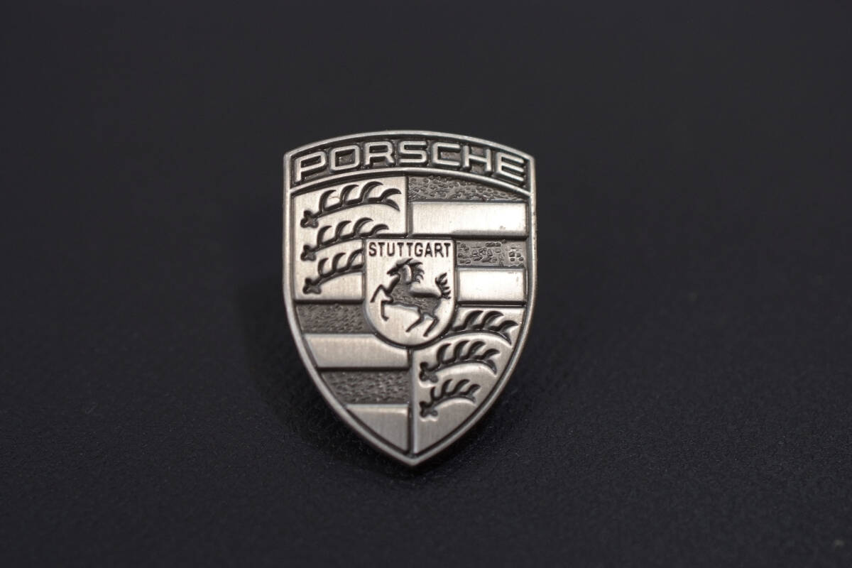 ☆ PORSCHE ピンバッジ クレストS W18㎜ ocitys ポルシェデザイン マカン カイエン ケイマン ボクスター タイカン 911 964 993 996 356 997_画像1