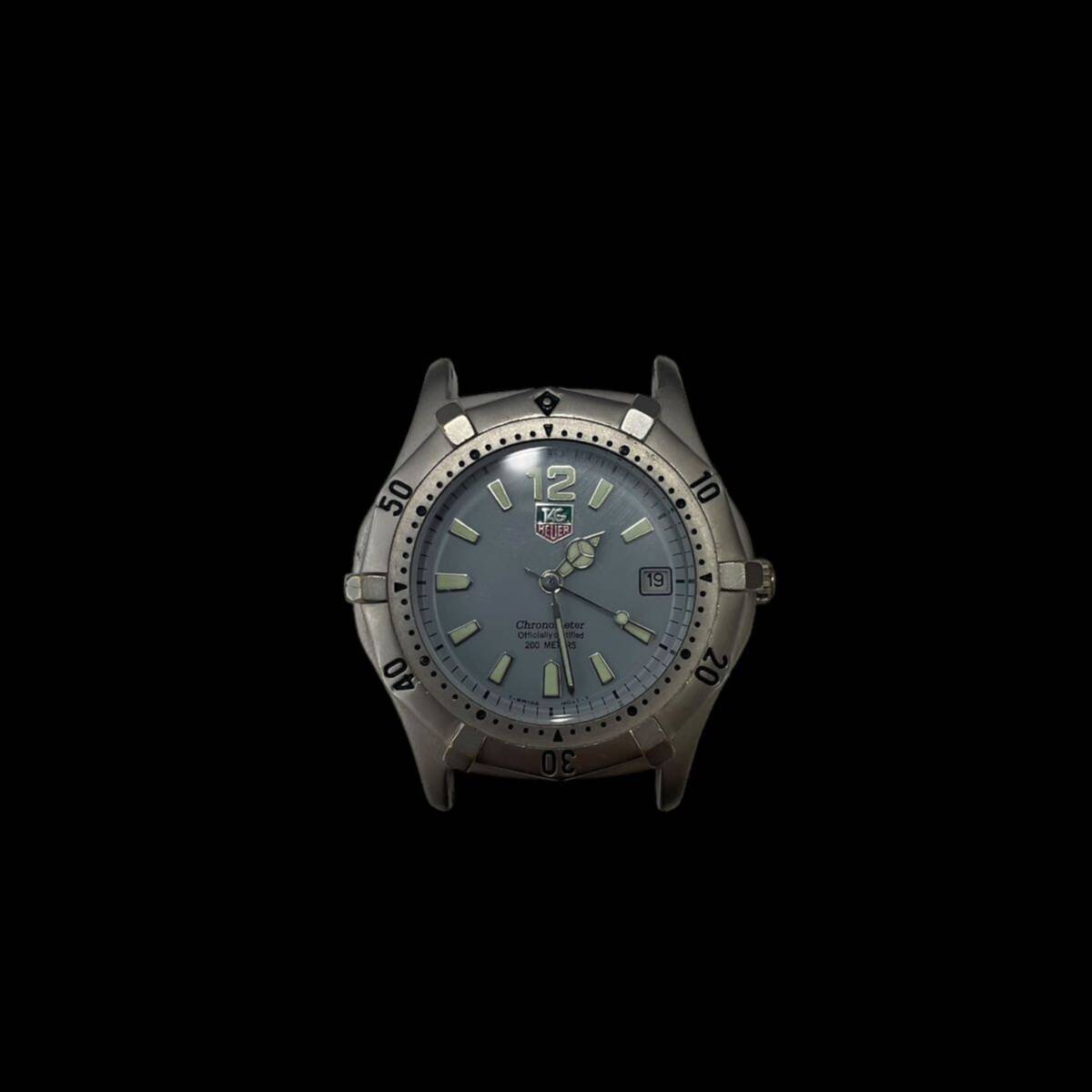  operation goods TAG Heuer TAG Heuer wristwatch Chrono meter Date 200M reverse side ske self-winding watch men's custom?