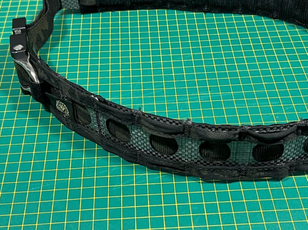 ferroconcepts THE BISON BELT MCBKfe low concept baison belt multi cam black S size used Battle belt 