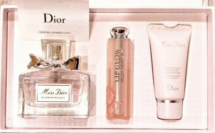 新品 限定品 Dior ミスディオール コフレ ディオール ブルーミングブーケ 30ml ディオール アディクト リップ グロウ #001 ハンドクリーム_画像8