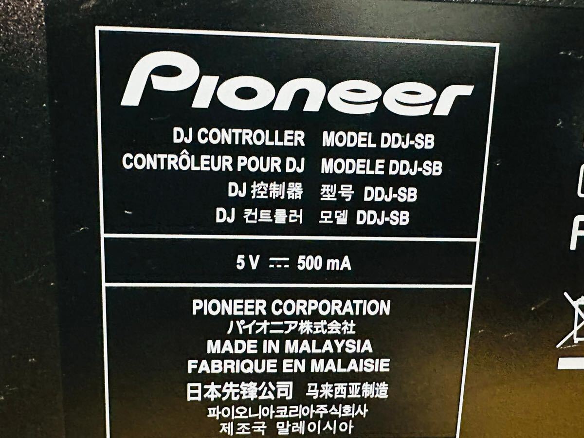 （517） Pioneer パイオニア DJコントローラー DDJ-SB 2015年製 音楽 DJ機器 本体のみ 動作確認済み_画像4