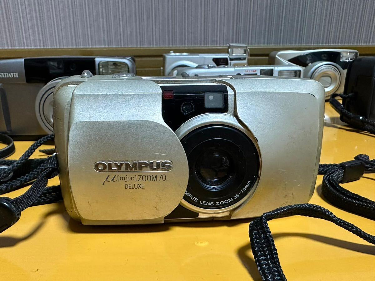 （520）　OLYMPUS FUJIFILM PENTAX CANON EPION キャノン　コンパクトフィルムカメラ　まとめ8個　_画像5