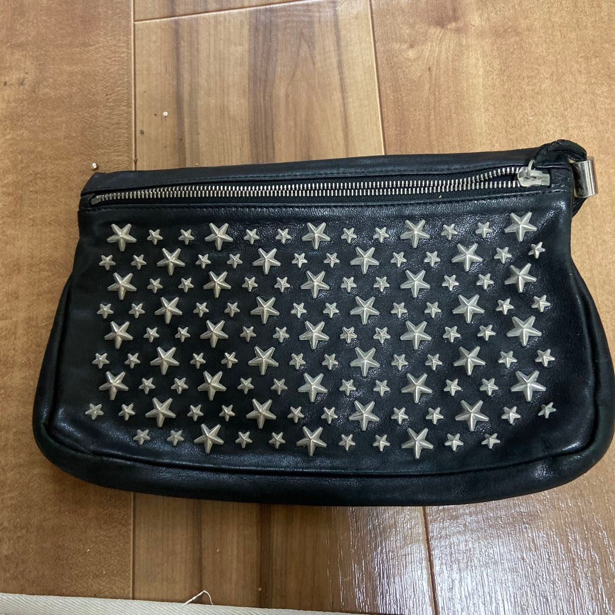JIMMY CHOO ジミーチュウ レザー クラッチバッグ