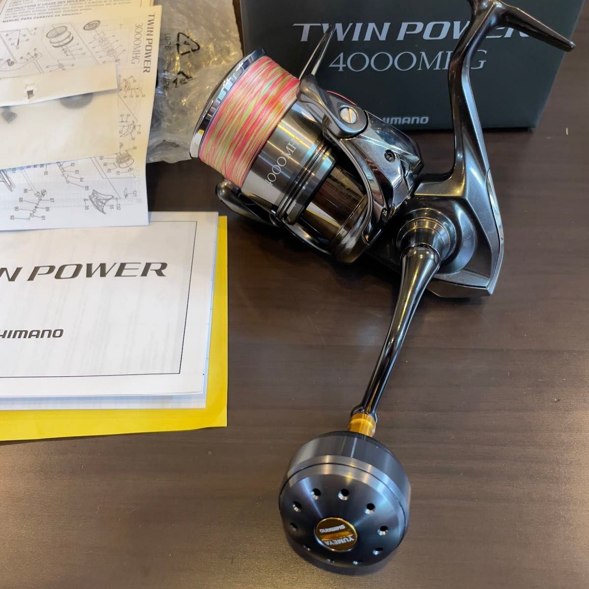 24ツインパワー4000mhg pe1 5号190メータ 夢屋パワーハンドル 24ツインパワー4000mhg pe1 5号190メータ 夢屋パワーハンドル