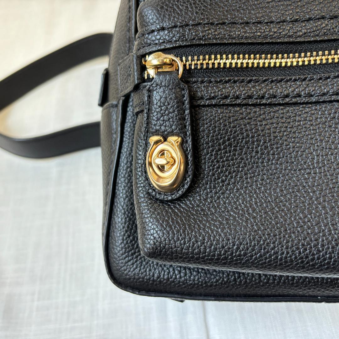 極美品 > COACH コーチ ポリッシュド ペブル レザー リュック 極美品 > COACH コーチ ポリッシュド ペブル レザー リュック