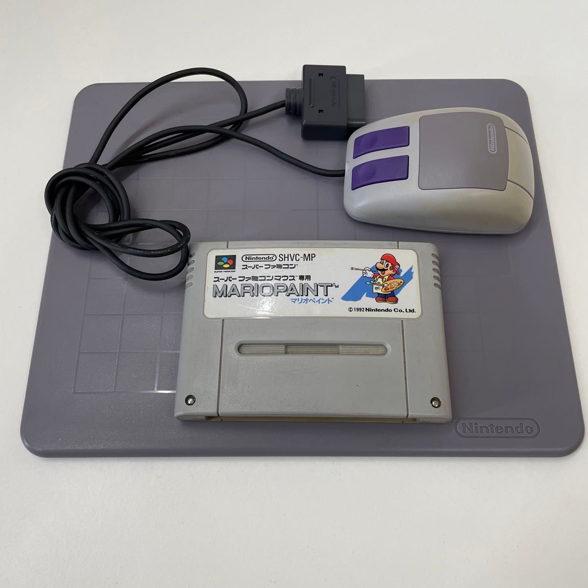 スーパーファミコンソフト マリオペイント マウス マウスパッド スーパーファミコンソフト マリオペイント マウス マウスパッド