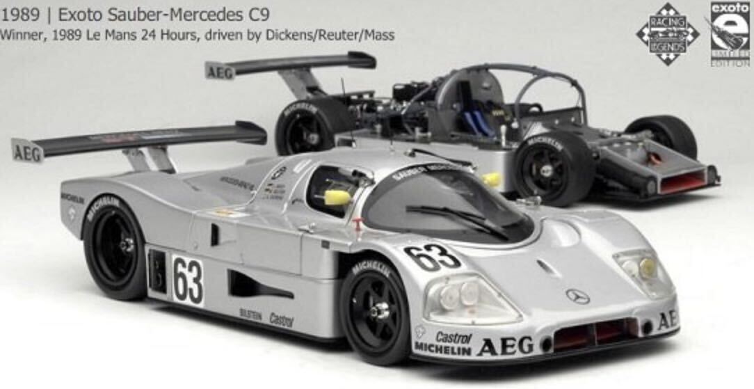 エグゾト RLG18196 1/18 サウバー メルセデス C9 シャーシ エグゾト RLG18196 1/18 サウバー メルセデス C9 シャーシ
