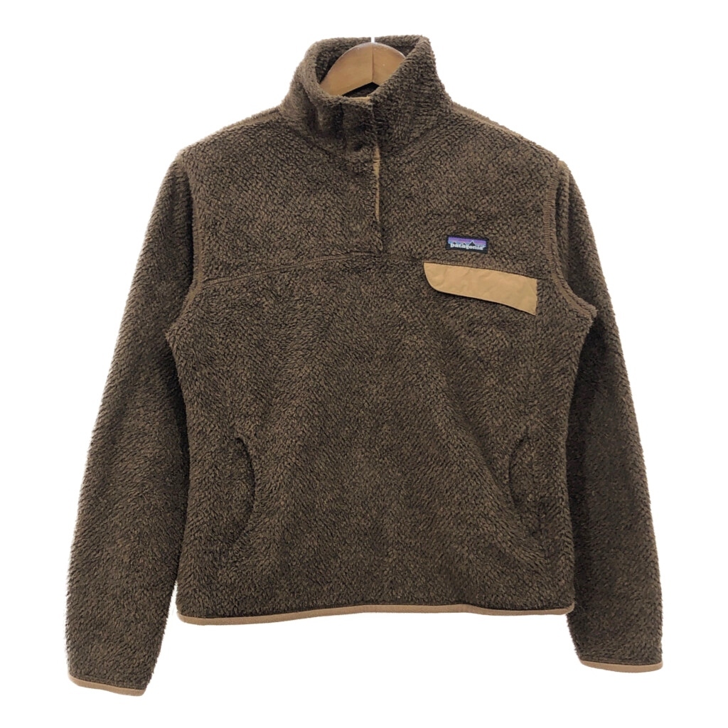 patagonia パタゴニア リツール スナップT フリースジャケット アウトドア ブラウン (レディース L) 中古 古着 Q9929