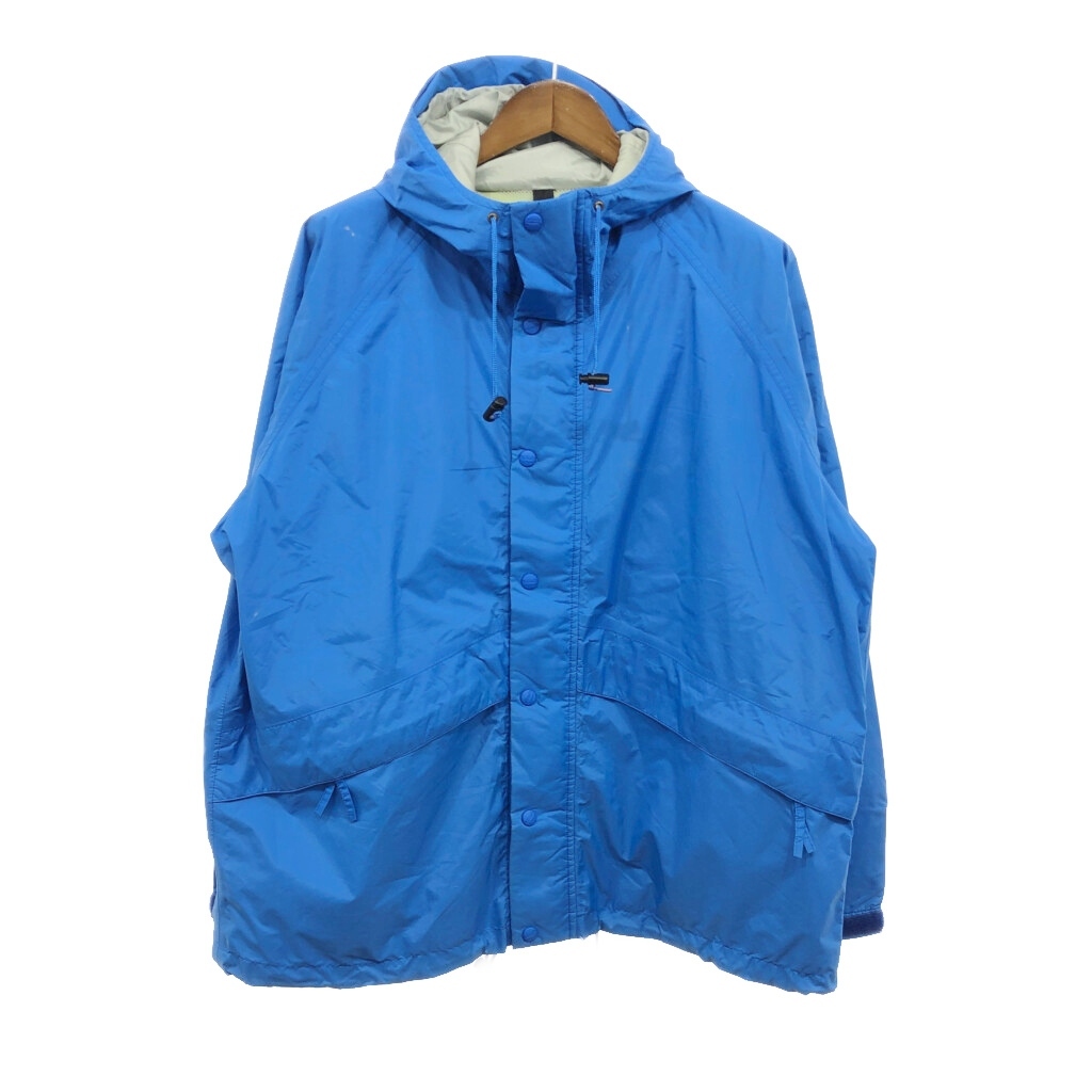 送料無料キャンペーン アウトドア マウンテンパーカー ナイロン エルエルビーン L.L.Bean 90年代 ライトブルー Q9913 古着 中古 LARGE) EXTRA (メンズ 男性用