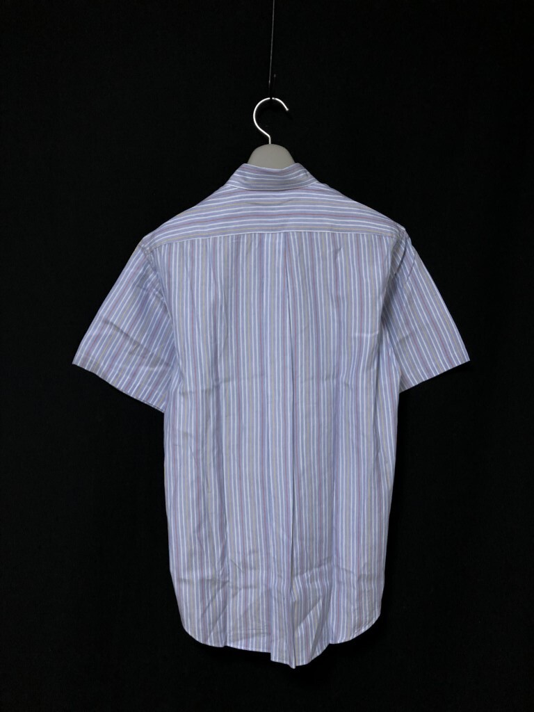 *BURBERRY LONDON Burberry stripe short sleeves shirt S made in Japan 