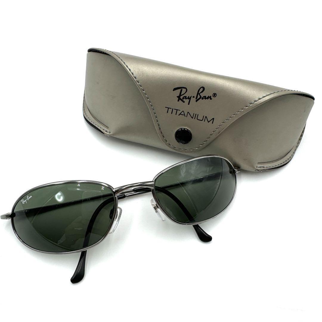 極美品】Ray-Ban レイバン サングラス メタルフレーム TITANIO 極美品】Ray-Ban レイバン サングラス メタルフレーム TITANIO