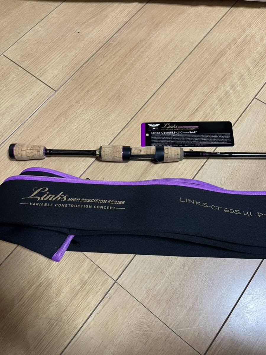 即決★フェンウィックLINKS-CT60SULP+J Critter Stick 美品 グリッタースティック