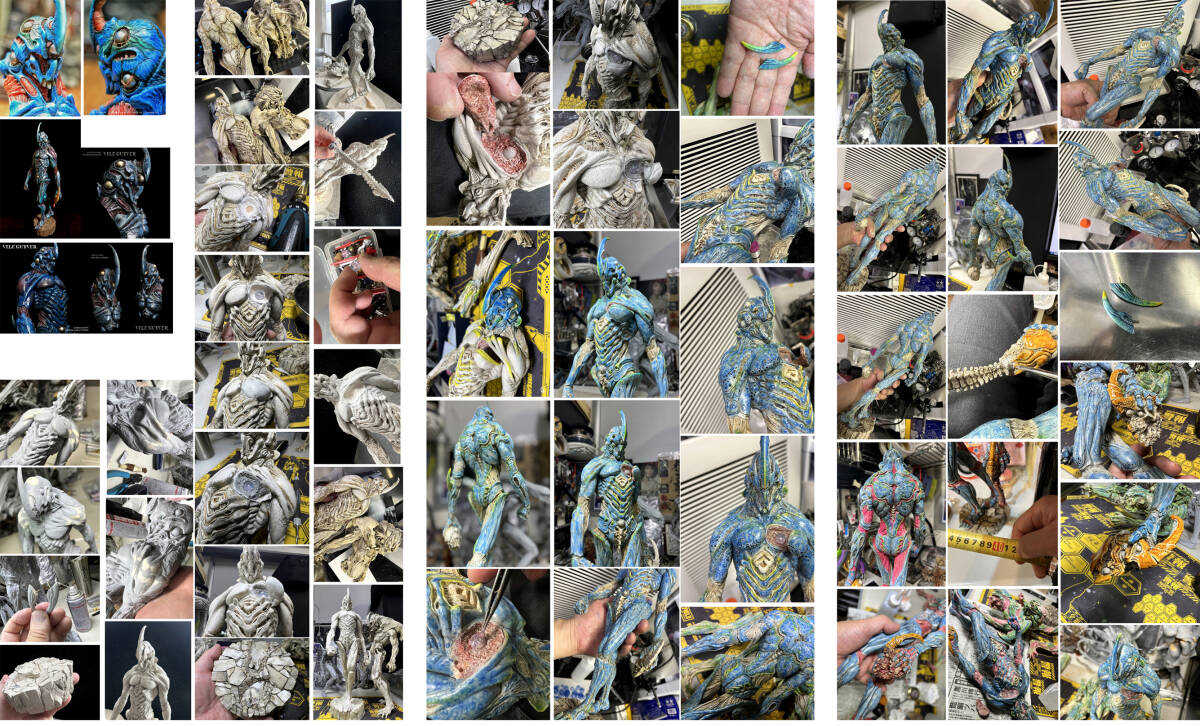 VILE GUYVER 徹底改造完成品 ガイバー 42cm大型ガレージキット VILE GUYVER 徹底改造完成品 ガイバー 42cm大型ガレージキット