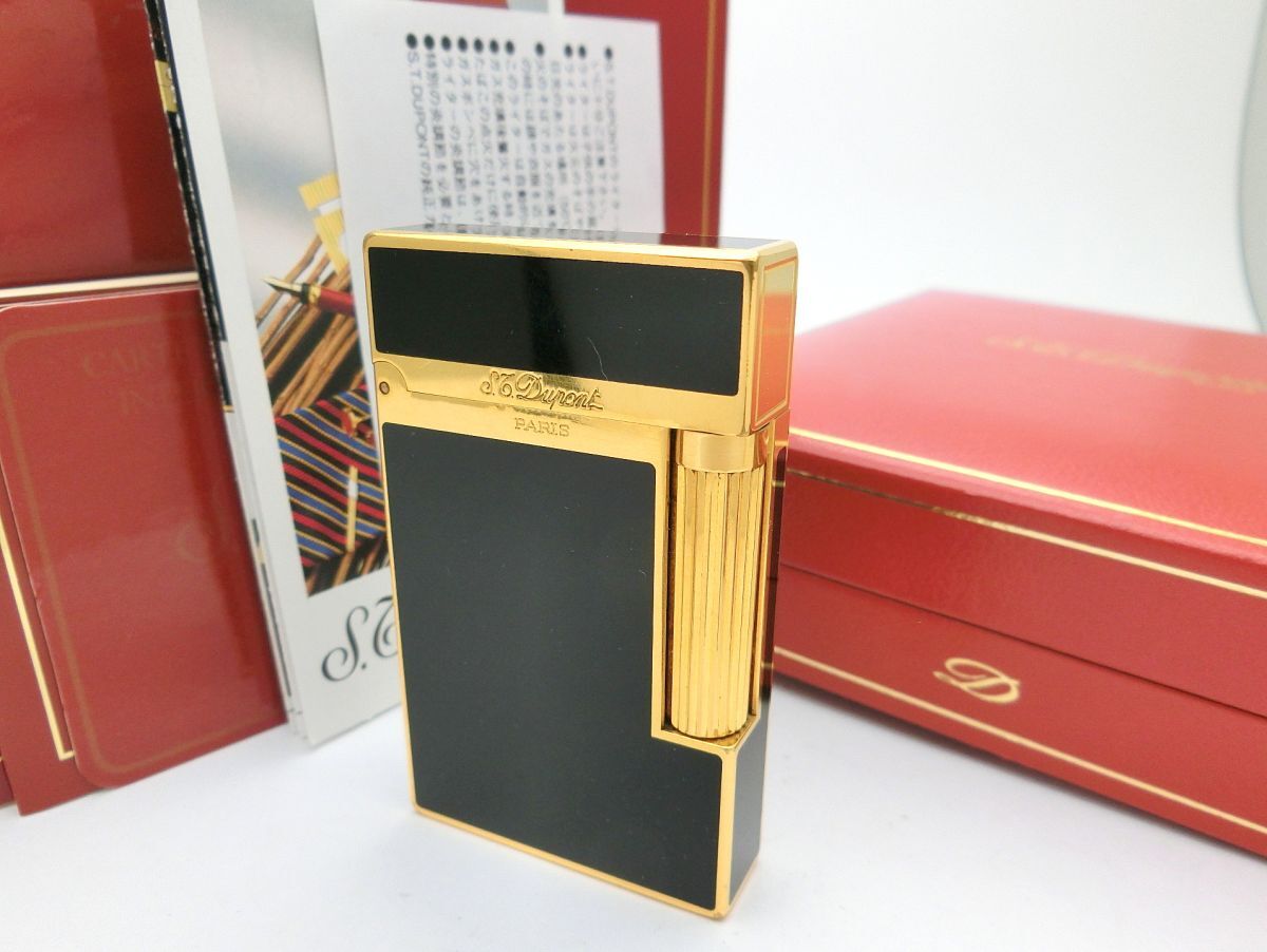 1000円スタート ライター S.T.Dupont デュポン ギャッツビー グリーンガス 緑ガス ゴールド 着火未確認 喫煙グッズ 5 L231 1000円スタート ライター  デュポン ギャッツビー 緑ガス