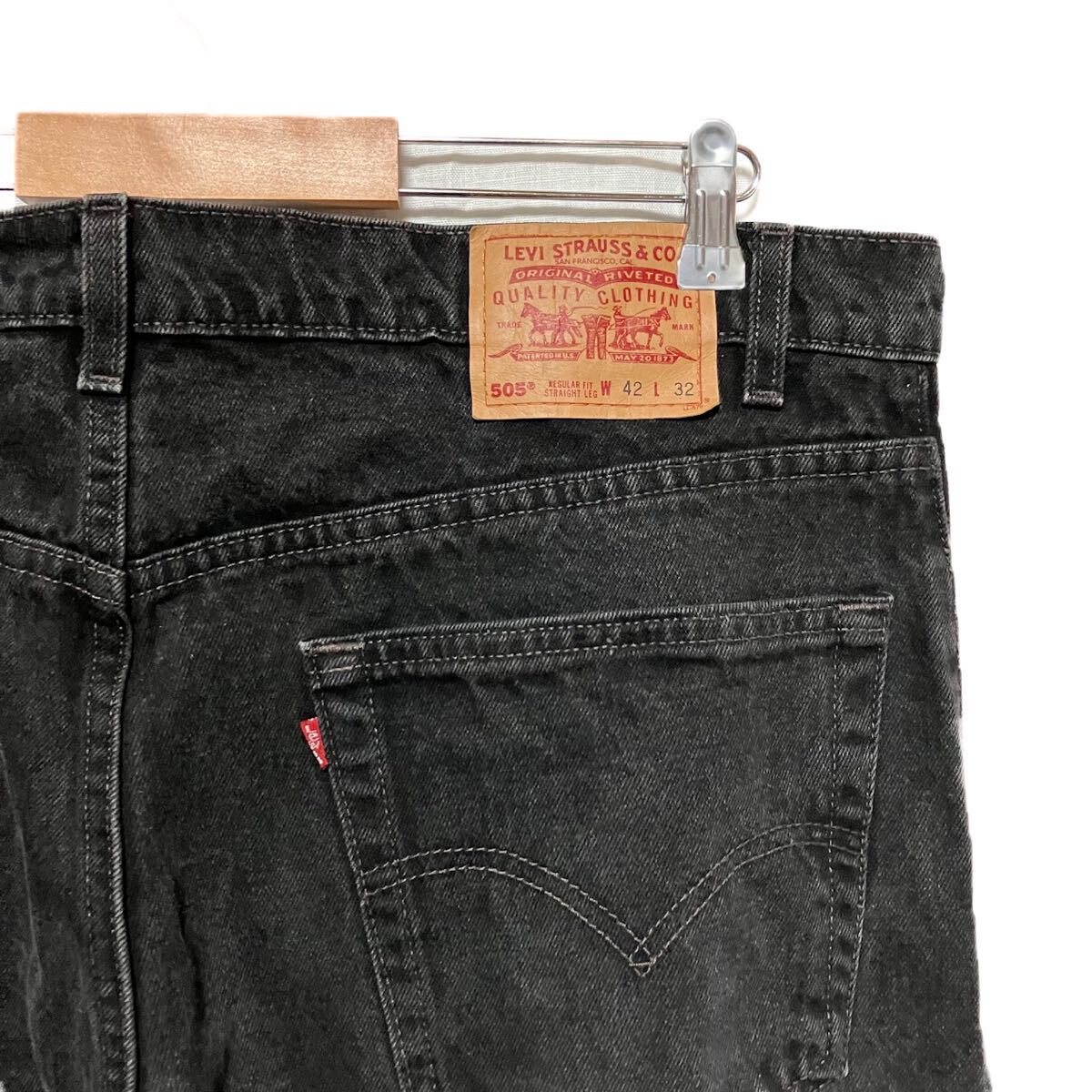 美品 90s USA製 Levi's リーバイス 505 ブラック デニムパンツ 美品 90s USA製 Levi's リーバイス 505 ブラック デニムパンツ