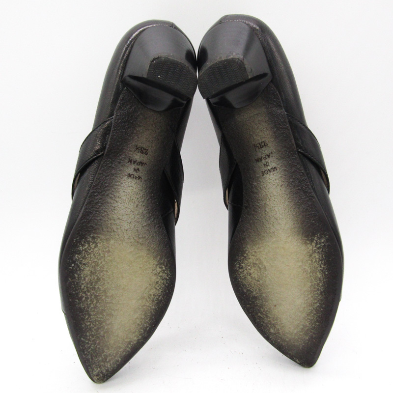 labokigosi Works pumps original leather brand shoes shoes made in Japan black lady's 23.5 size black RABOKIGOSHI works