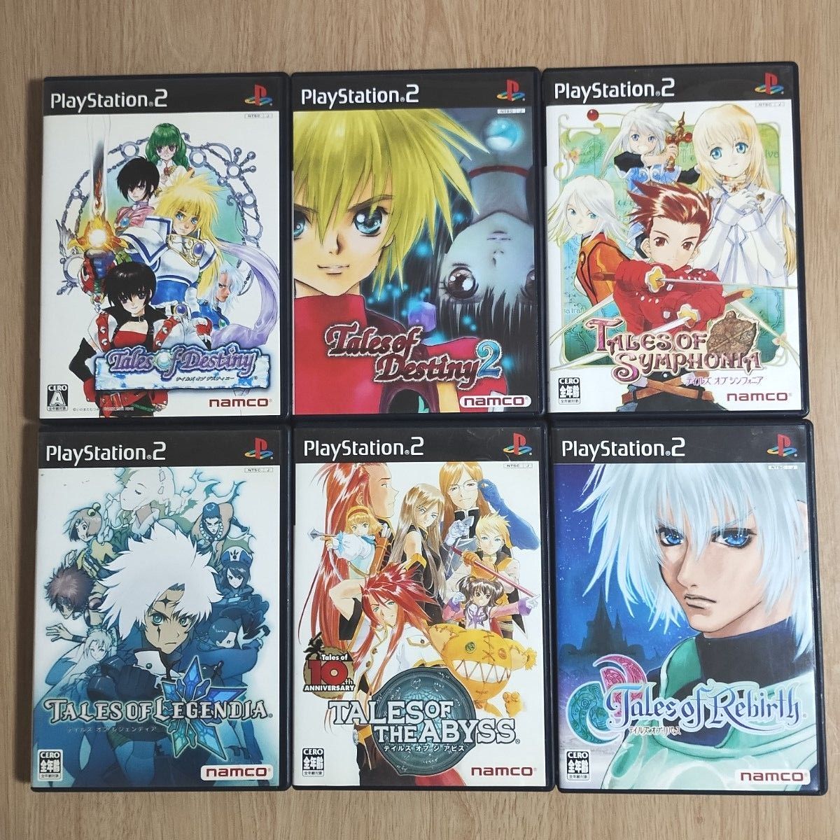 PS2】 テイルズ オブ シリーズ6本セット ディスティニー1+2 PS2】 テイルズ オブ シリーズ6本セット ディスティニー1+2