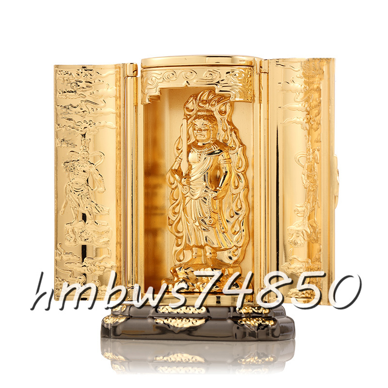 8092円 「密教法具 寺院仏具」不動明王 仏像 厨子入り 銅製 8092円 「密教法具 寺院仏具」不動明王 仏像 厨子入り 銅製