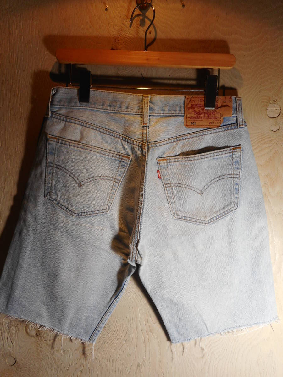 LEVIS JEANS リーバイス 501 LEVI STRAUSS & CO.EUROPA USED ビンテージ リメイク ショートパンツ W32 アメリカ買い付け品 01_画像1