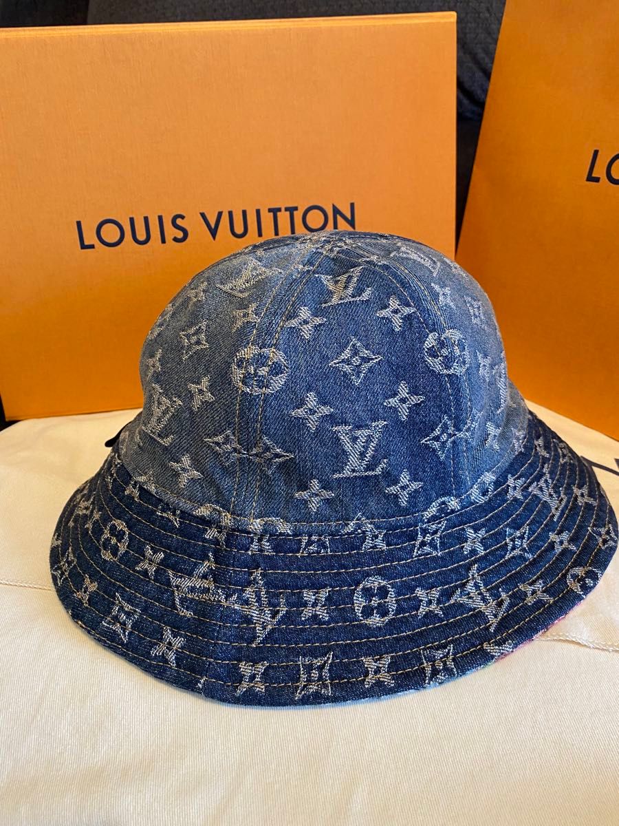 Louis Vuitton ルイヴィトン LV デニムハット バケットハット Louis Vuitton ルイヴィトン LV デニムハット バケットハット