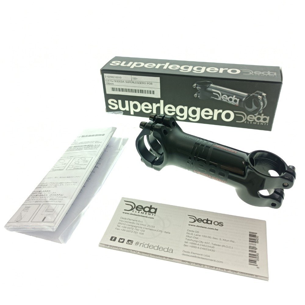 DEDA デダ SUPERLEGGERO POB 100mm スーパーレジェーロ ステム ブラック 軽量 サイクリング ロードバイク 自転車用品 パーツ 中古