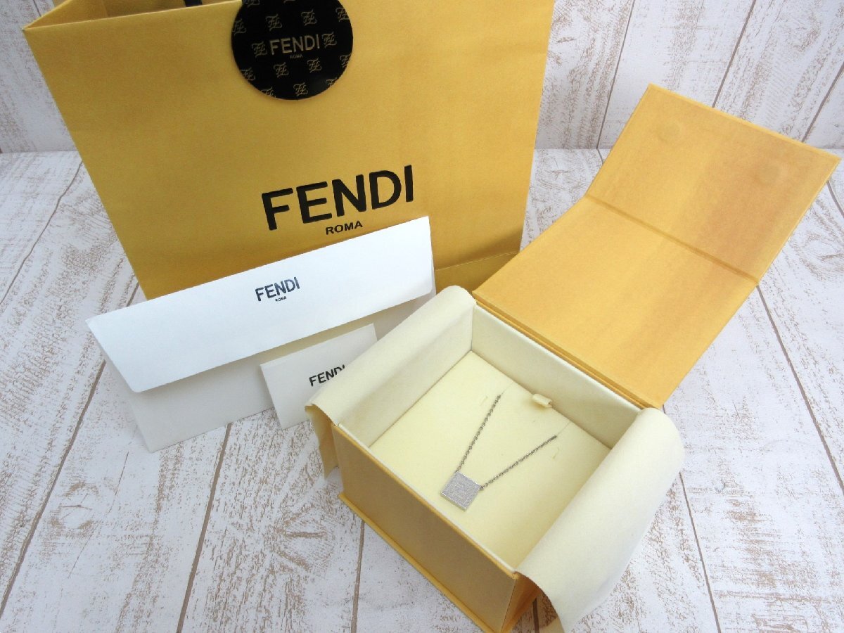 FENDI/フェンディ:シャドーネックレス シルバーカラー メタル FENDI/フェンディ:シャドーネックレス シルバーカラー メタル