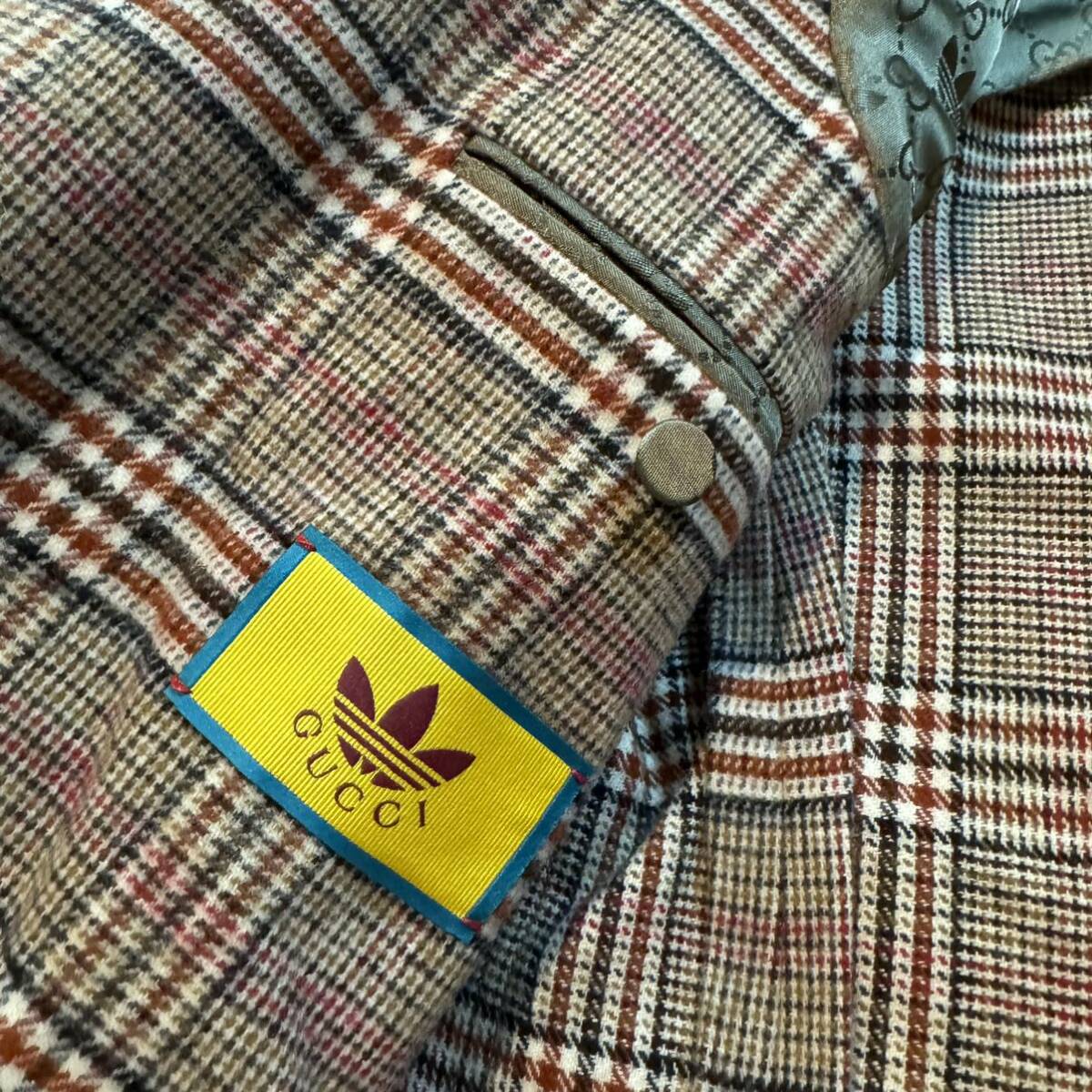 未使用GUCCI adidas コラボジャケットアウターウール素材ウール 未使用GUCCI adidas コラボジャケットアウターウール素材ウール