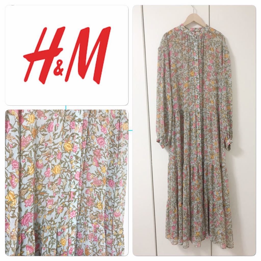 大きい割引 H&M エイチアンドエム 19616 40 ティアードワンピース
