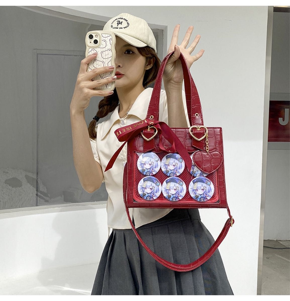 痛バッグ 小さめ レディース 痛バ 2way ショルダー トート 缶 痛バッグ 小さめ レディース 痛バ 2way ショルダー トート 缶