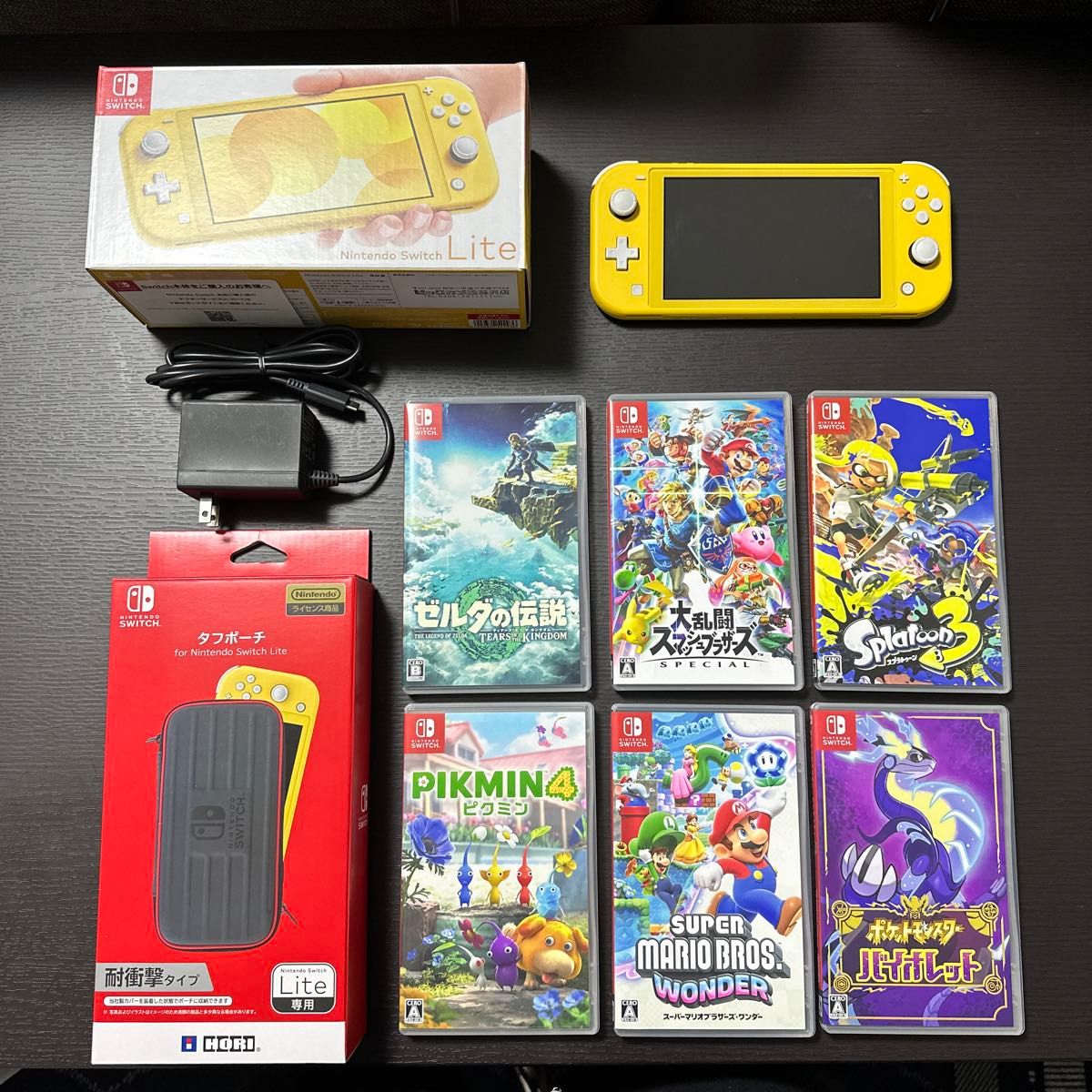 美品】【セット】Nintendo Switch Lite イエロー・ソフト6本 美品】【セット】Nintendo Switch Lite イエロー・ソフト6本