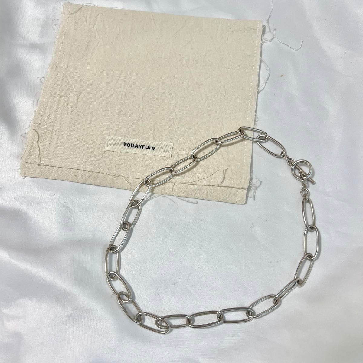 美品 TODAYFUL トゥデイフル オーバルチェーンネックレス 美品 TODAYFUL トゥデイフル オーバルチェーンネックレス