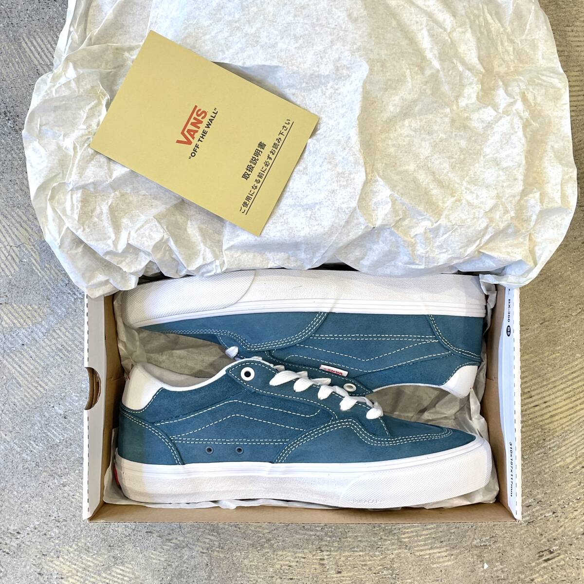 あなたにおすすめの商品 SKATEBOARDING VANS USA規格 ROWAN ヴァンズ BLUE LEATHER 27cm シューズ