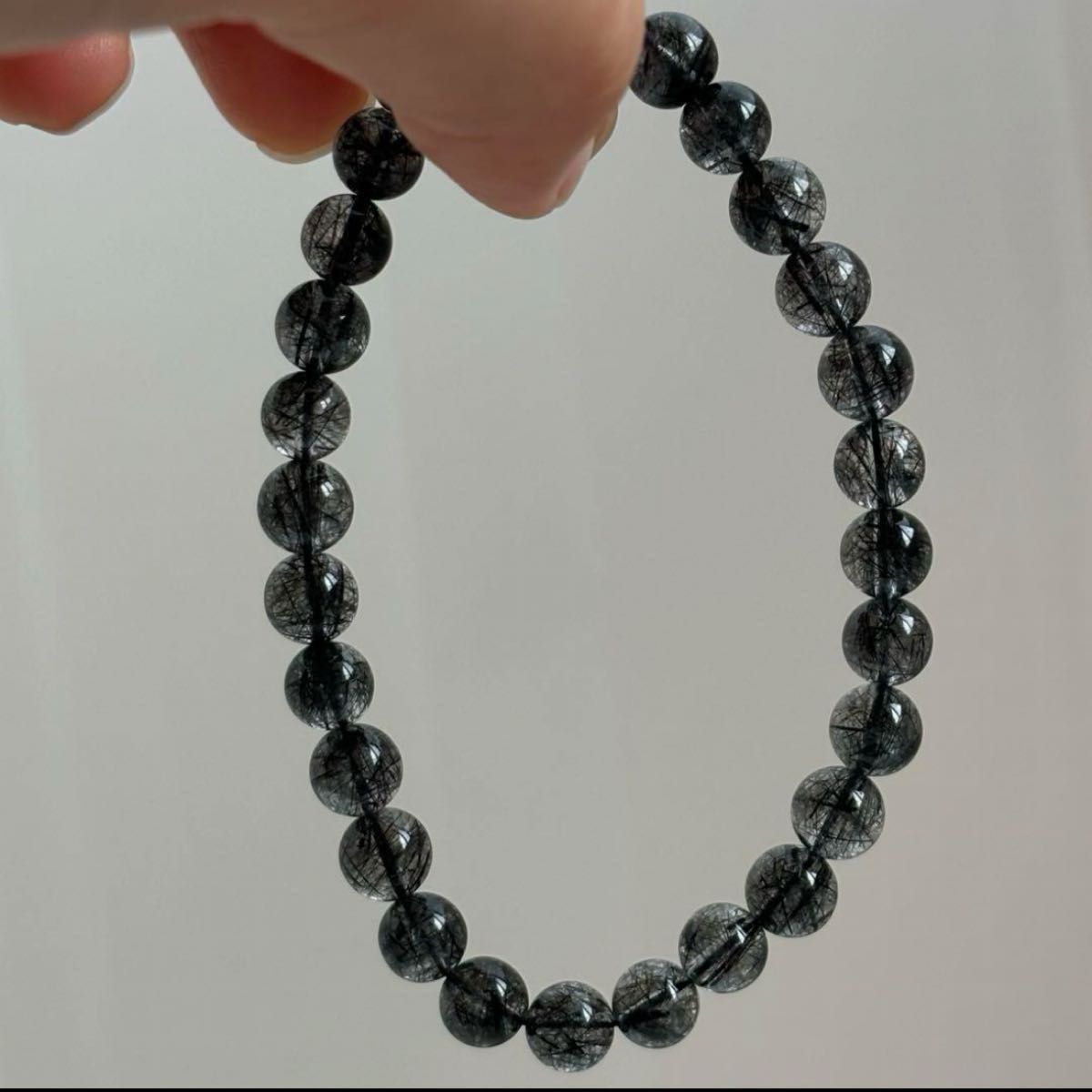 レア ブラックルチルクォーツブレスレット 黒針水晶 ゴールド レア ブラックルチルクォーツブレスレット 黒針水晶 ゴールド