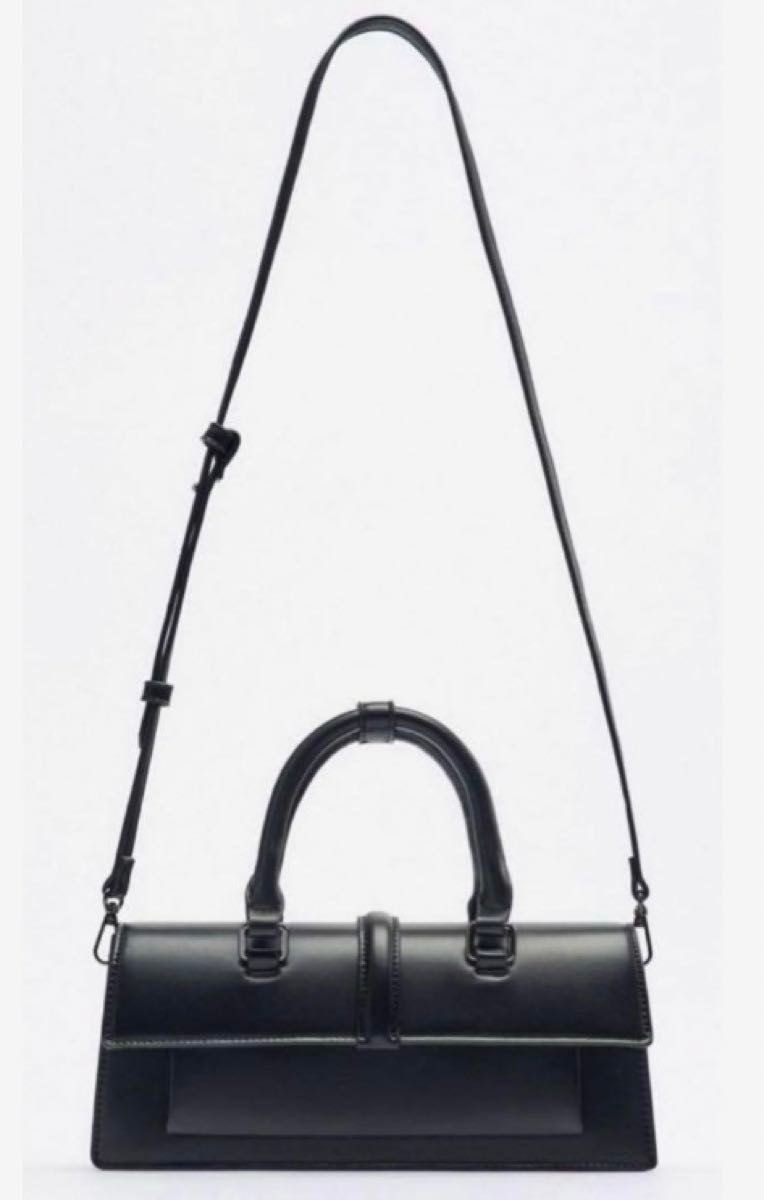 ザラ ZARA 未使用 フラップ シティ ショルダーバッグ近年 ザラ ZARA 未使用 フラップ シティ ショルダーバッグ近年