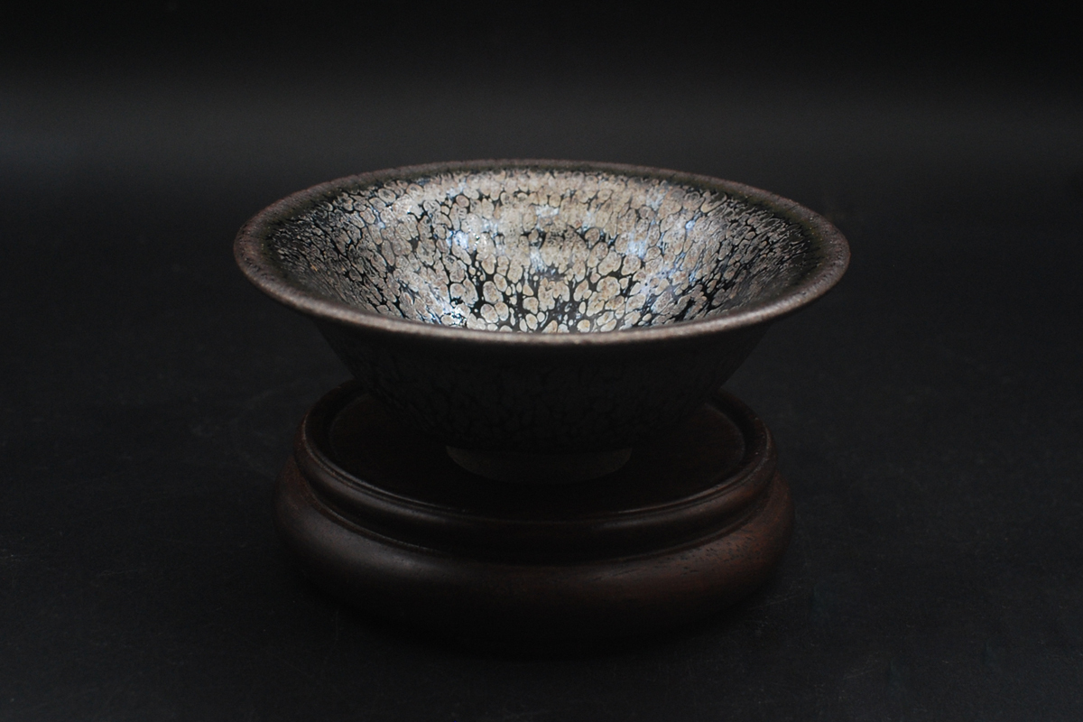 定番のお歳暮&冬ギフト 建窯 ☆唐物古玩古董☆宋時代 希少珍品 天目 銀油滴 宋