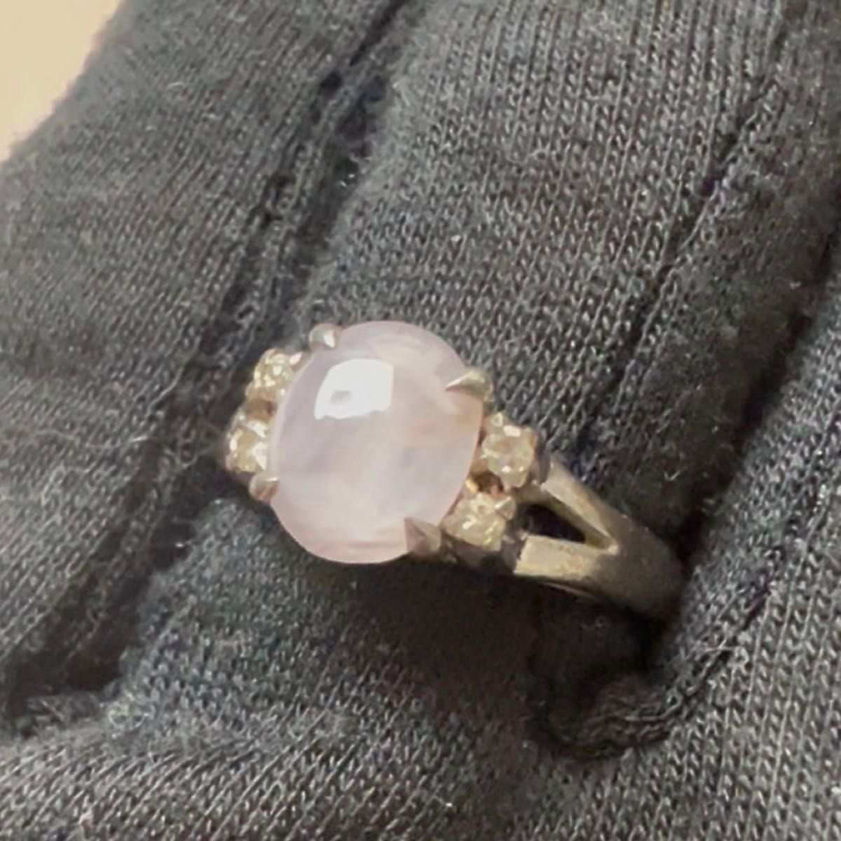 14K スター入り ダイヤモンド リング