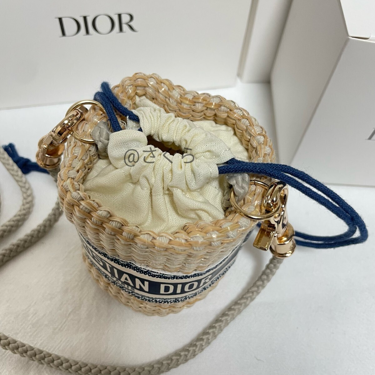 新品 DIORディオールノベルティ ストローポーチロゴ ミニ 新品 DIORディオールノベルティ ストローポーチロゴ ミニ