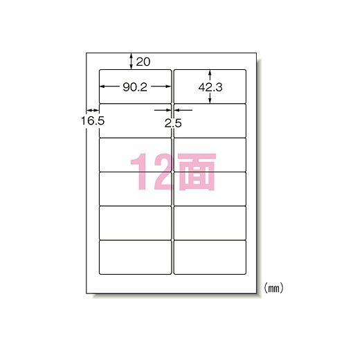 エーワン(A-one) パソコン&ワープロラベルシール A4 NEC2列 入数:1箱(1000シート) 31152(60893)