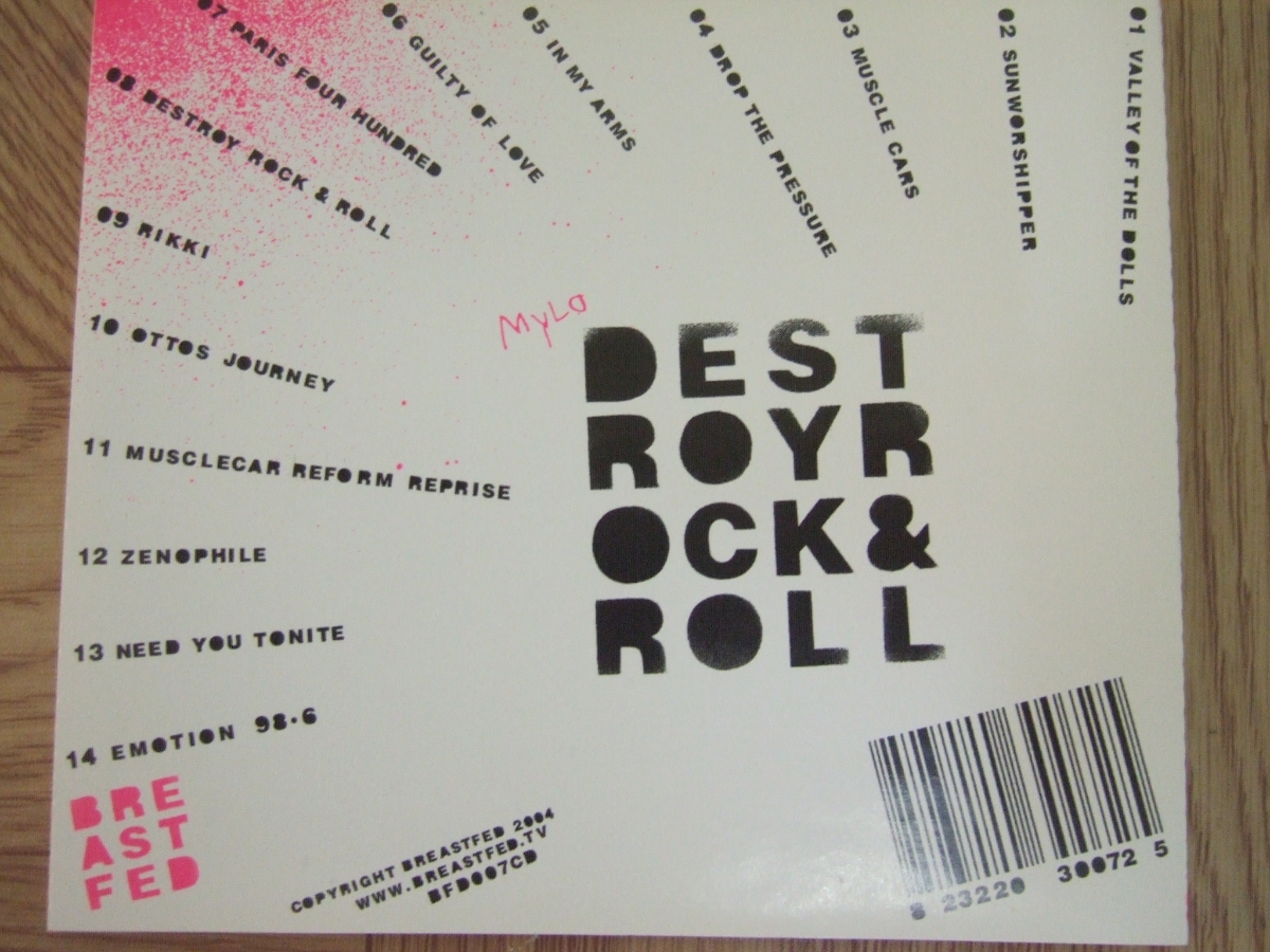 【CD】マイロ　MYLO / DESTROY ROCK & ROLL