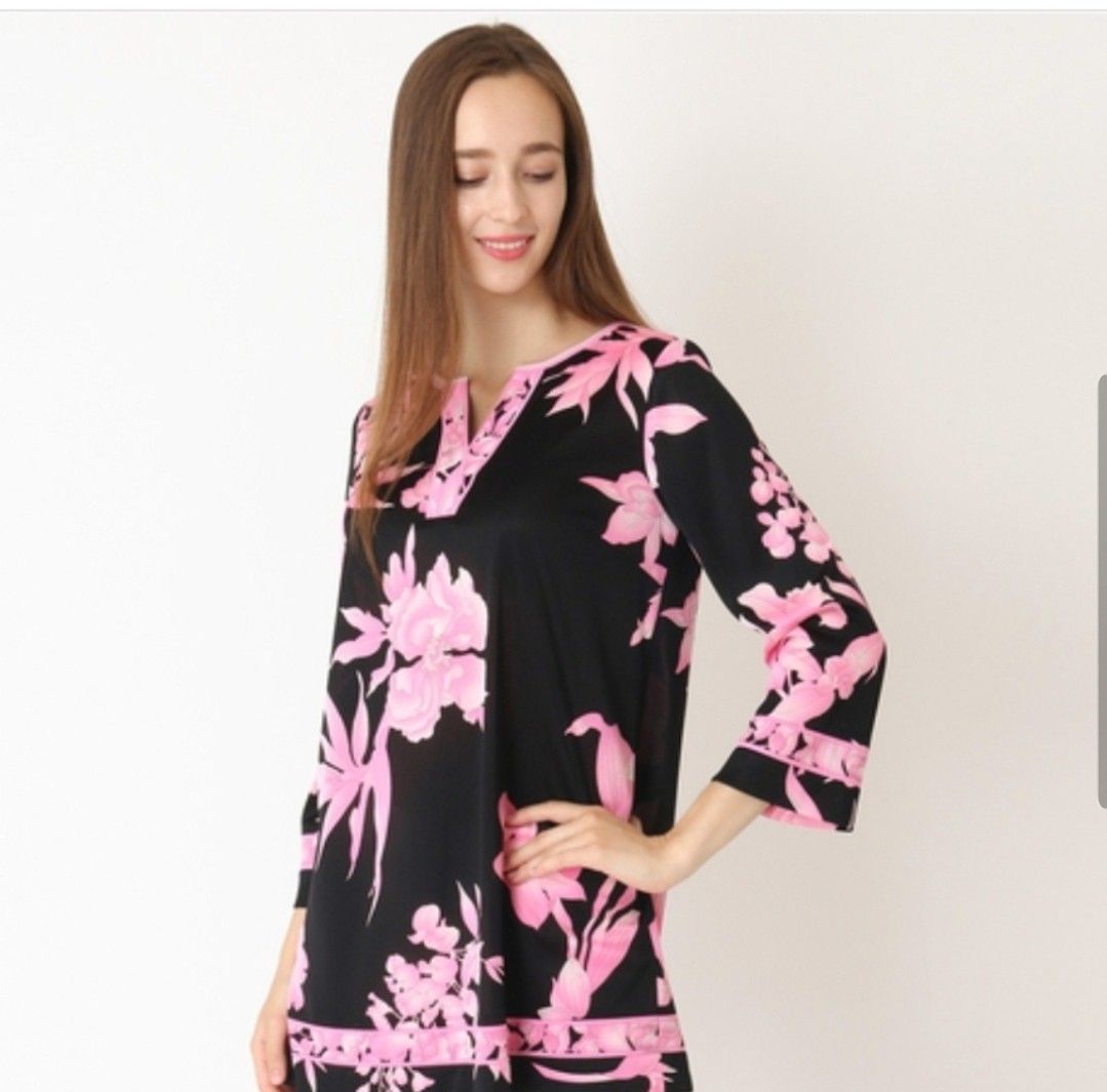 □極美品□ レオナール カンカン 春色チュニック 40 (極美品 □極美品□ レオナール カンカン 春色チュニック 40 (極美品