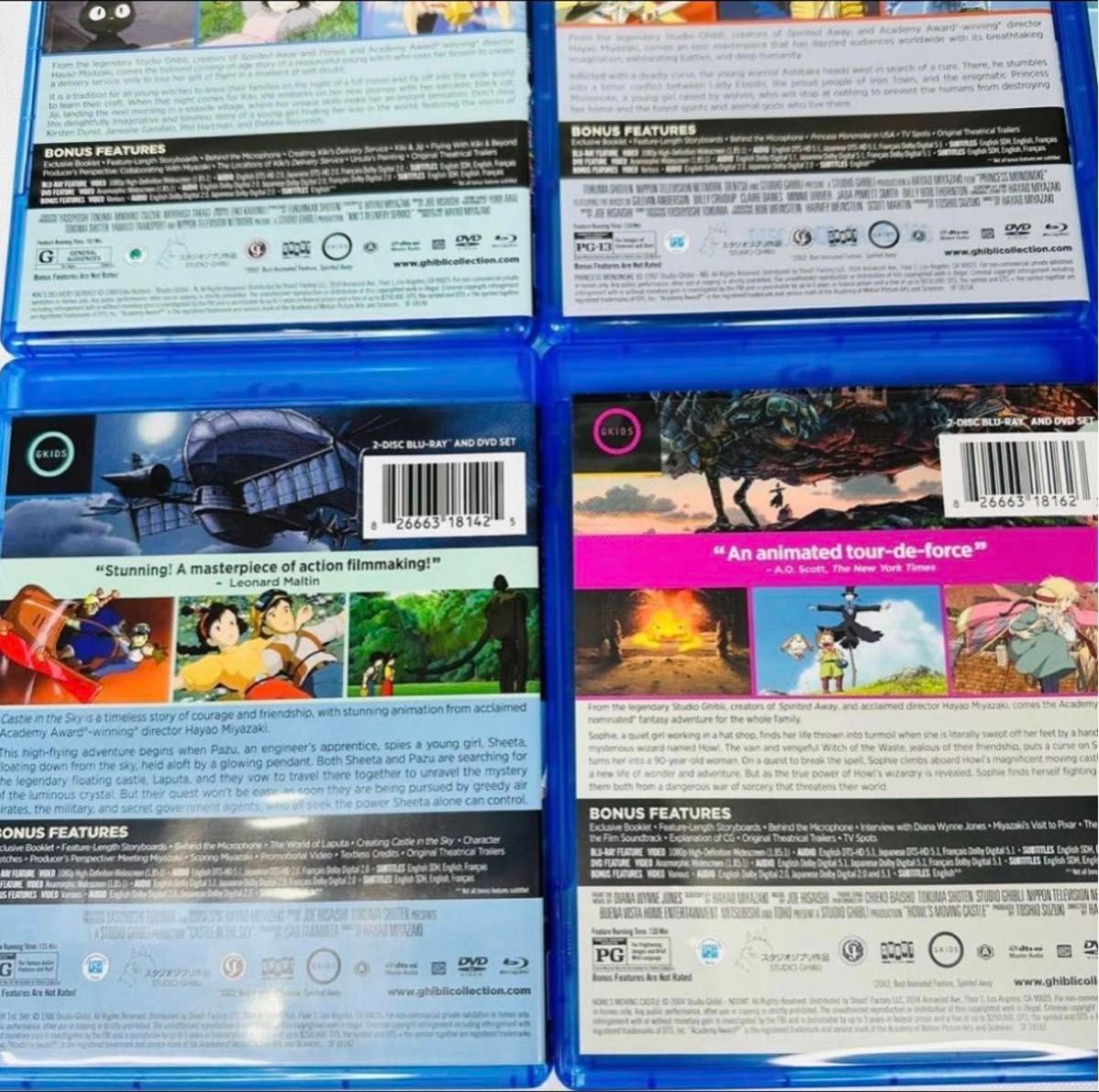 英会話 【台紙ケース付き】北米版ジブリ DVD 9枚セット 台紙ケース付き】北米版ジブリ DVD 9枚セット|Yahoo!フリマ(旧