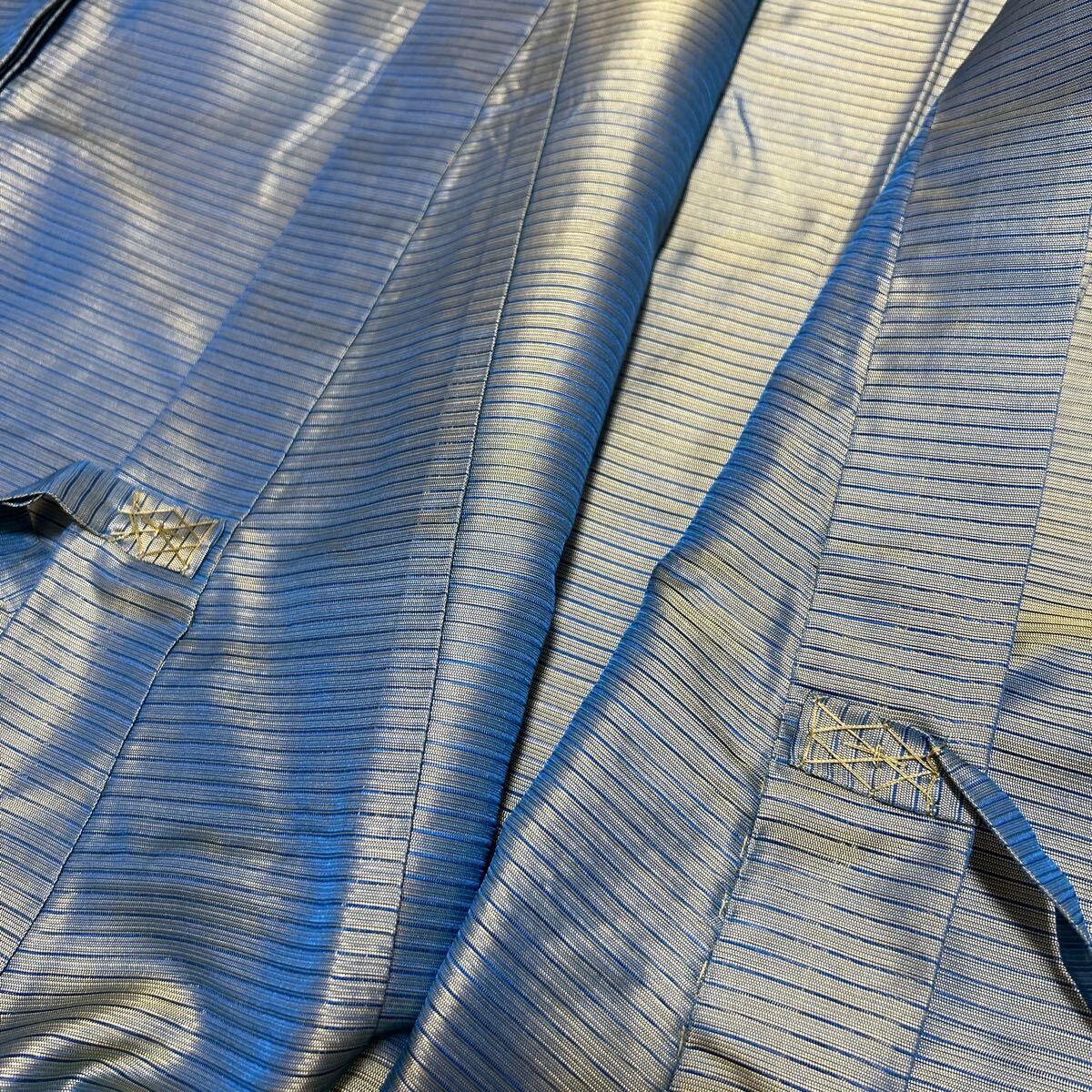 美品【色衣】 夏用 正絹 玉虫色 法要 葬儀 仏具 僧侶 装束 袈裟 美品【色衣】 夏用 正絹 玉虫色 法要 葬儀 仏具 僧侶 装束 袈裟