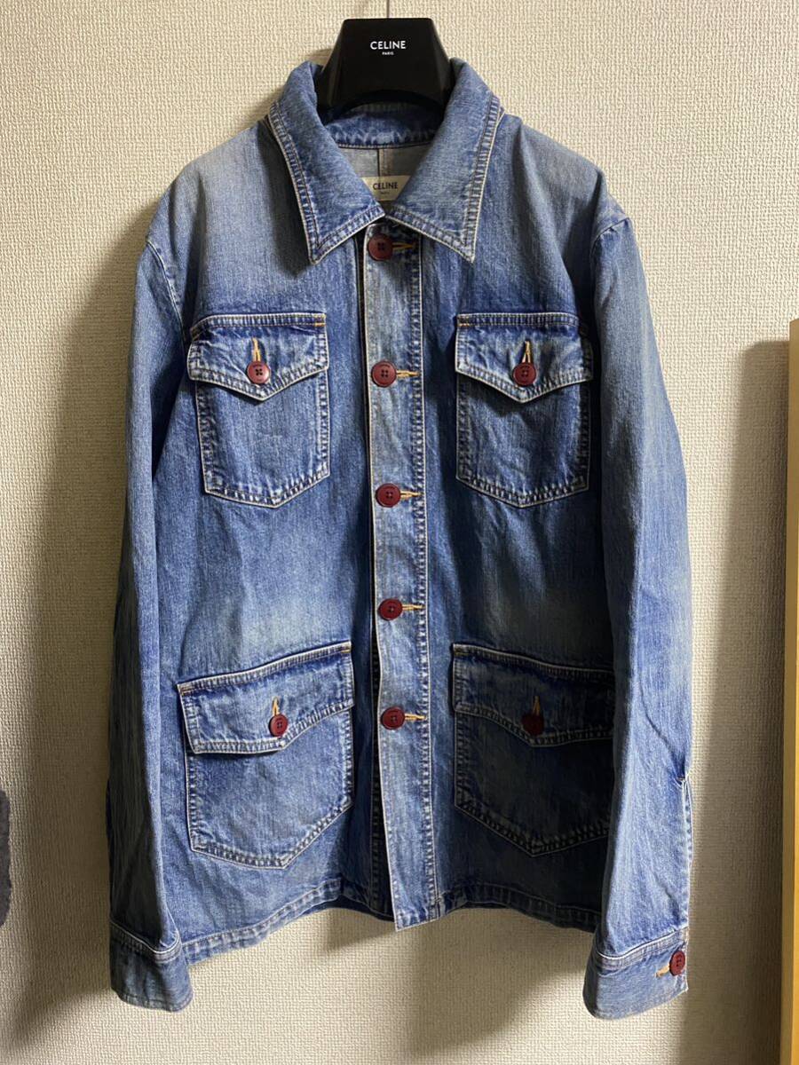 celine デニムジャケット L セリーヌ hedi slimane denim jacket celine デニムジャケット L セリーヌ hedi slimane denim jacket